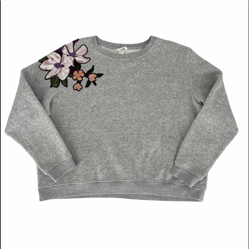 NWOT H&M Embroidered Sweetheart Floral Size XL
